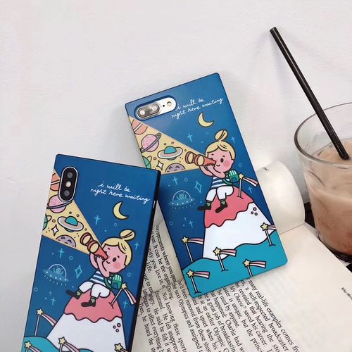 Cartoon Little Prince Square IMD Phone Case