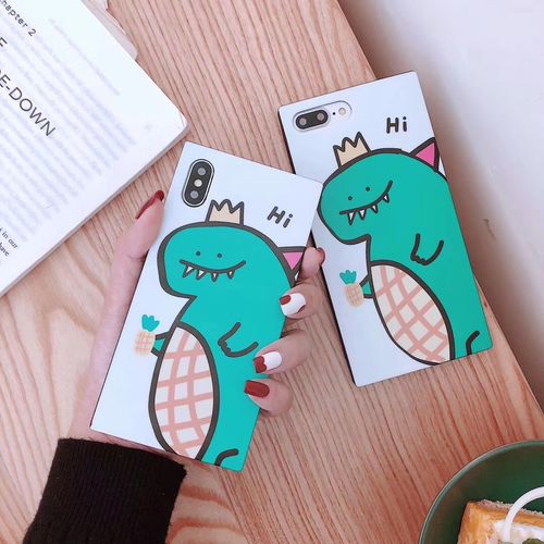 Cute Little Dinosaur Square IMD Phone Case