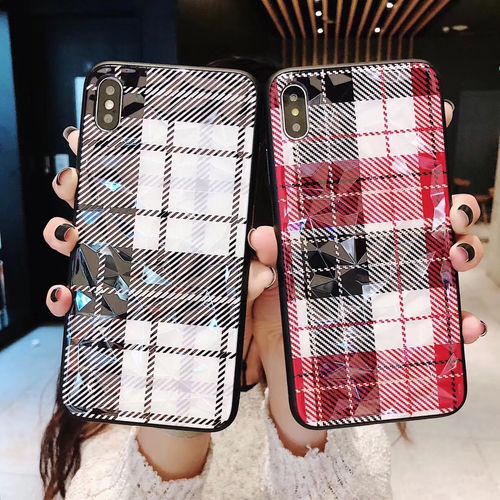 Grid Diamond Creative TPU Phone Case