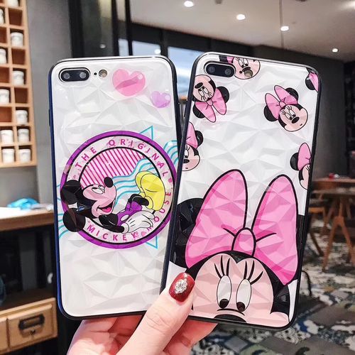 Minnie Mickey Diamond Creative TPU Phone Case