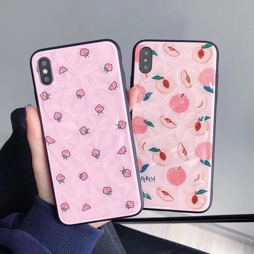 Peach Rhombus Creative TPU Phone Case