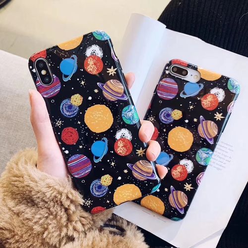 cool black universe IMD soft phone case