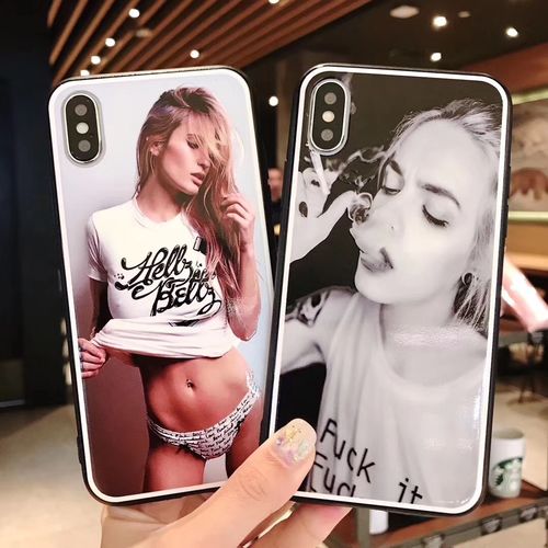 Trend fuck it Black border Phone case