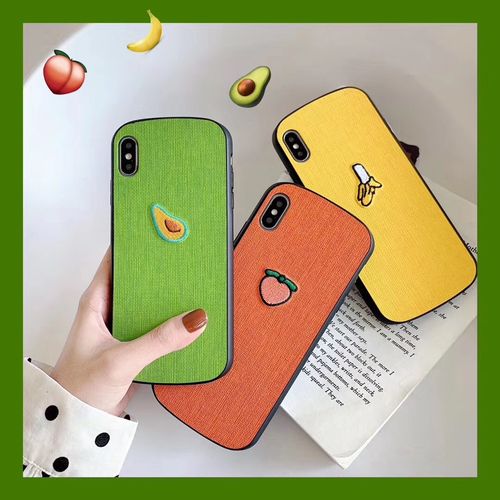 Embroidery Small Fresh Fruit Phone Case