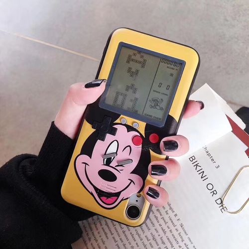 Tetris Mickey Mouse and Donald Duck Game Phone Case