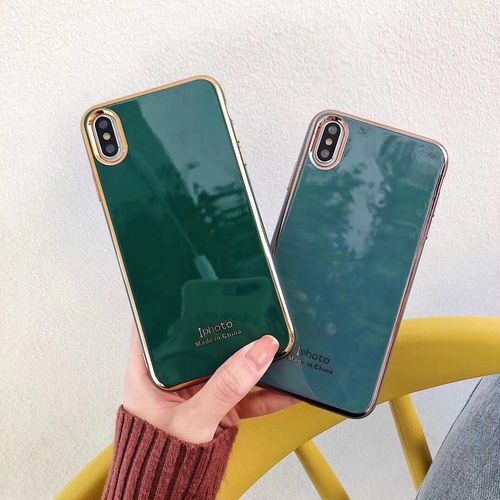Temperament green and high-grade gray phone case