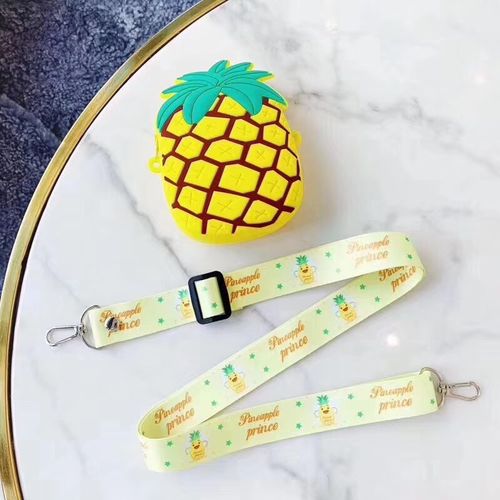 Avocado pineapple strawberry wallet phone case