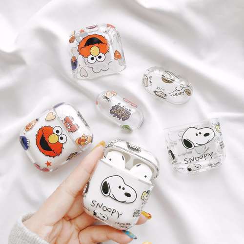 AirPods cartoon transparent hard female couple personality
