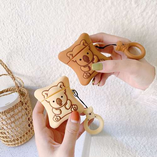 Bear biscuit Case for Apple AirPods