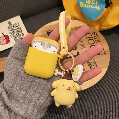 Cute cartoon doll Case for Apple AirPods2 keychain girl frog