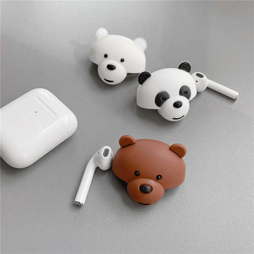 Cartoon Bear Airpods1 Lanyard Case for Apple Airpods2