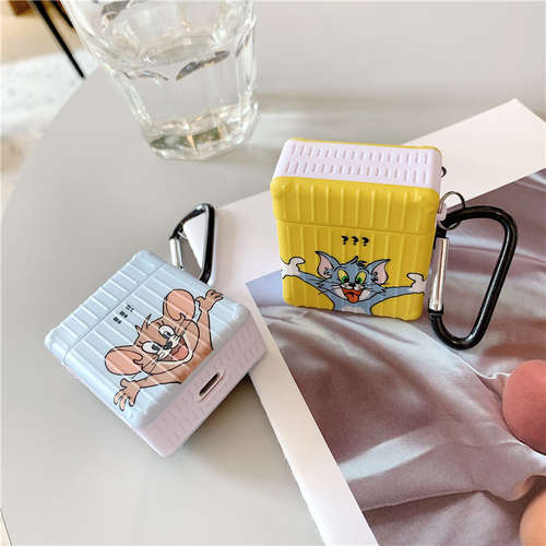 Cute cartoon creative suit Case soft for Apple Airpods 1/2