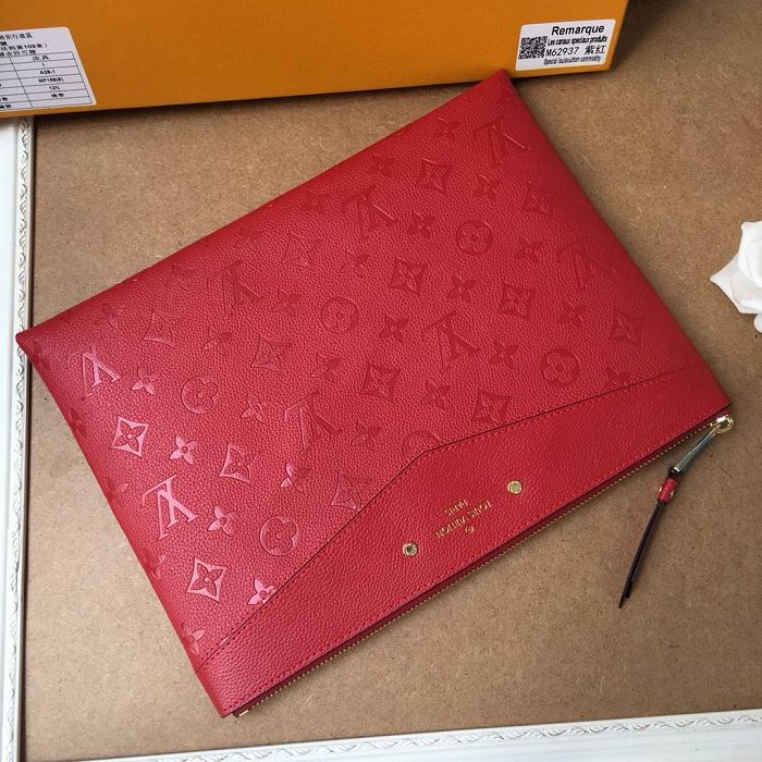 Louis Vuitton Purse Black Red 29.5×21cm