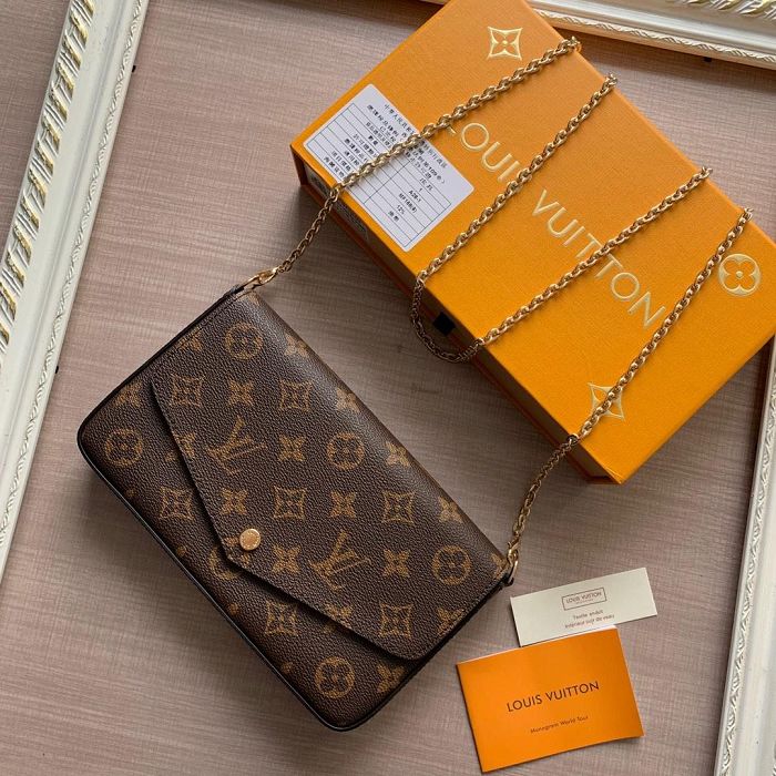 Elegant Louis Vuitton Felicie Handbag 21*11*2 cm