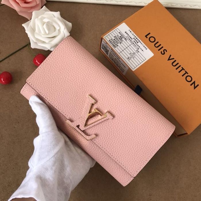 Pink Louis Vuitton Wallet 21*11*2 cm