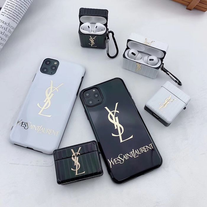 Glass YSL Case For 7/8/plus/x/xr/xs max/11/11 pro/11 pro max/airpods