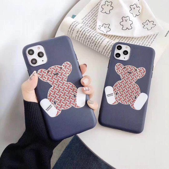 Little Bear Burberry Case For 7/8/plus/x/xr/xs max/11/11 pro/11 pro max